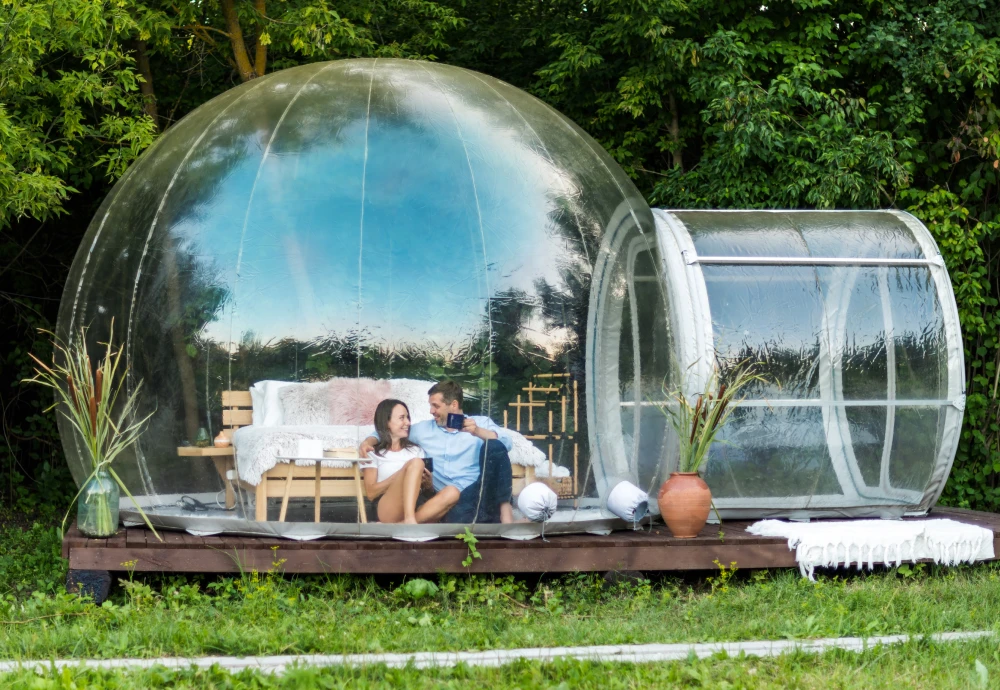 outdoor bubble tent