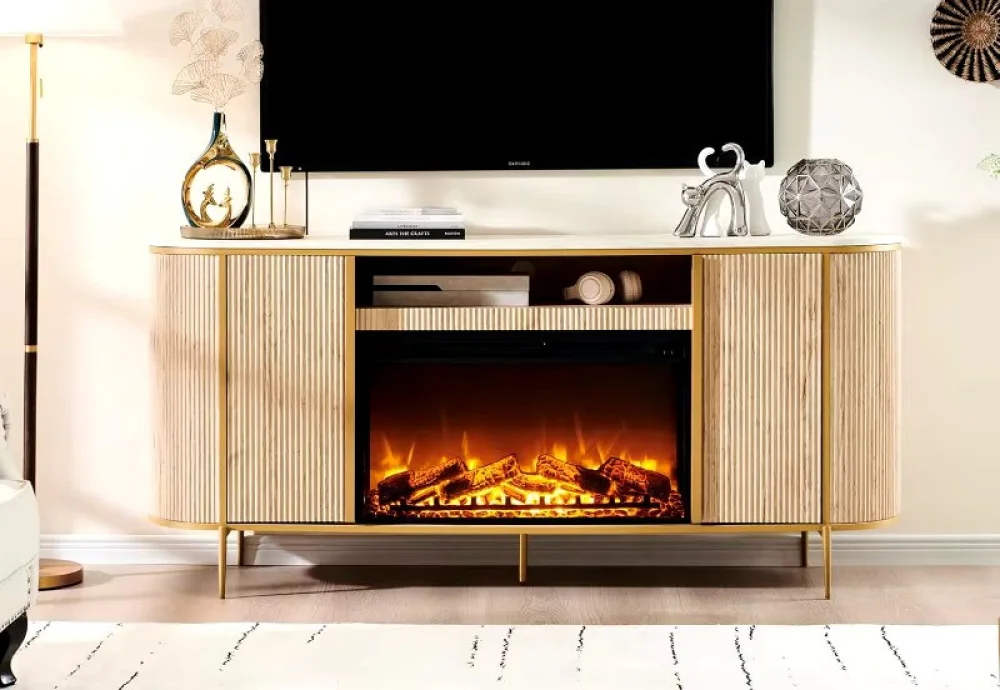 electric white fireplace